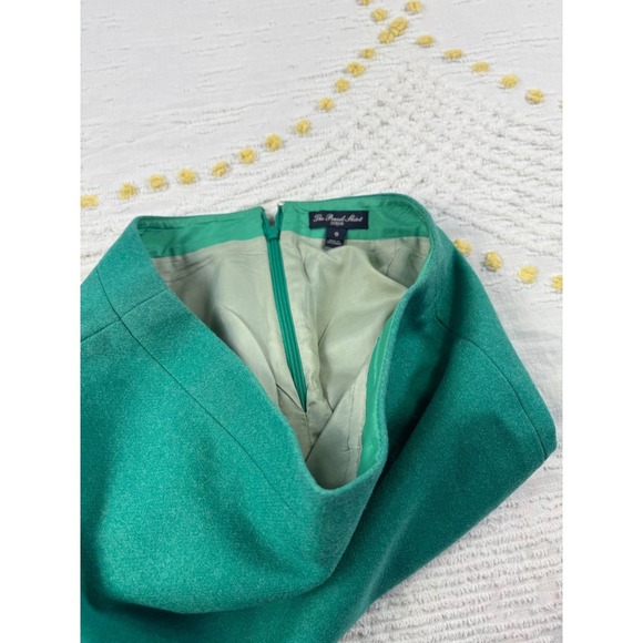 J.Crew Pencil Skirt Women's Size 6 Green Wool Blend Career Business Casual - Picture 6 of 11